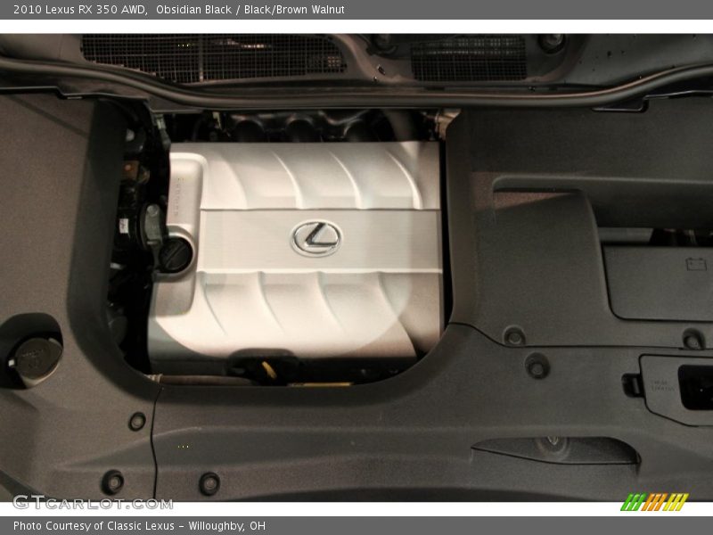 Obsidian Black / Black/Brown Walnut 2010 Lexus RX 350 AWD