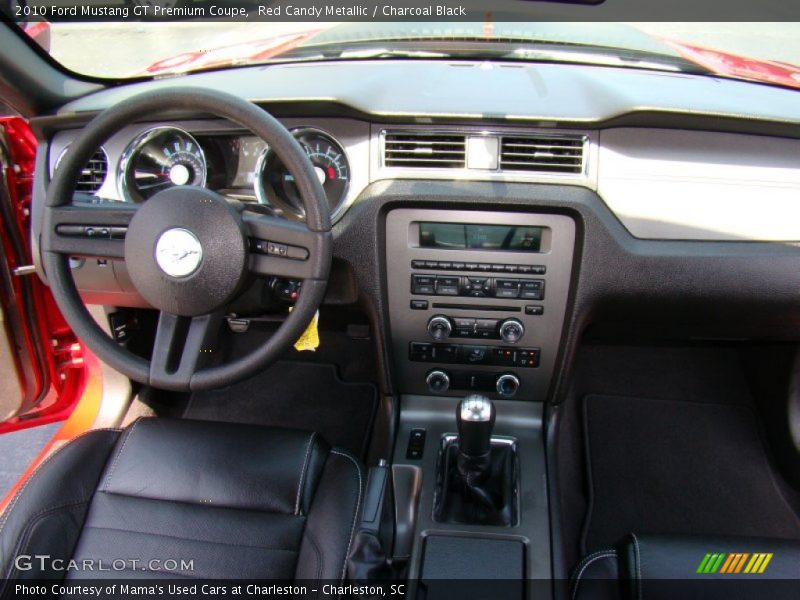 Red Candy Metallic / Charcoal Black 2010 Ford Mustang GT Premium Coupe