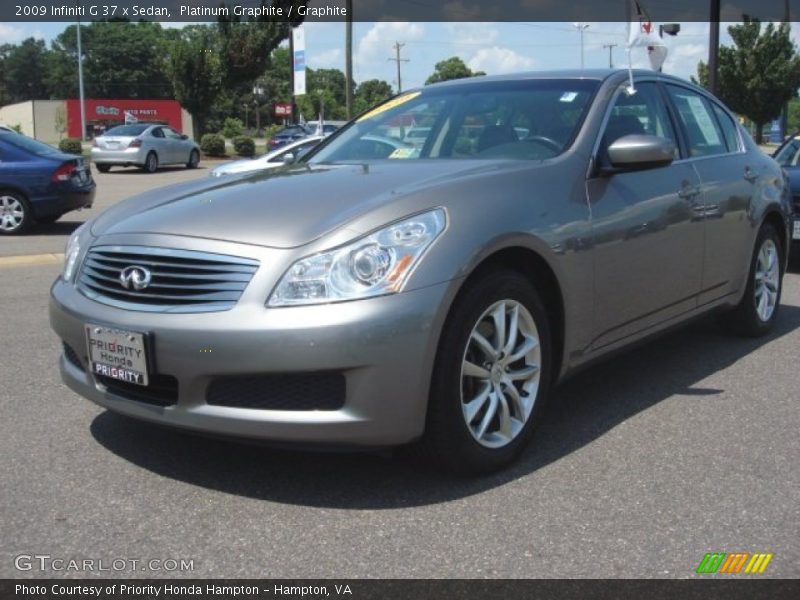 Platinum Graphite / Graphite 2009 Infiniti G 37 x Sedan
