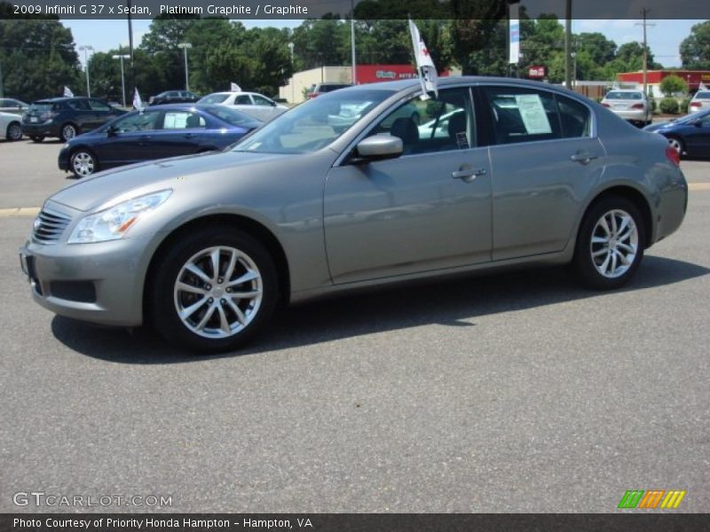 Platinum Graphite / Graphite 2009 Infiniti G 37 x Sedan