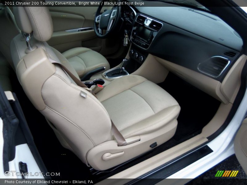 Bright White / Black/Light Frost Beige 2011 Chrysler 200 Touring Convertible