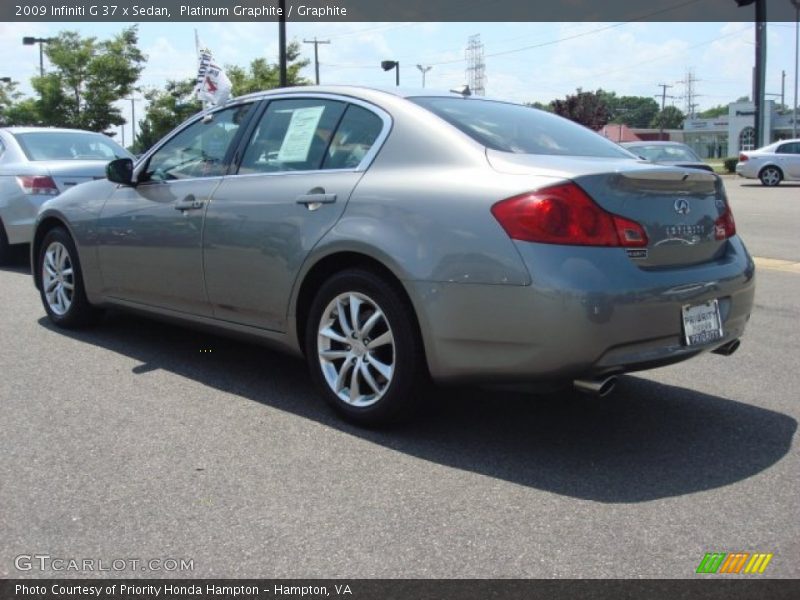 Platinum Graphite / Graphite 2009 Infiniti G 37 x Sedan