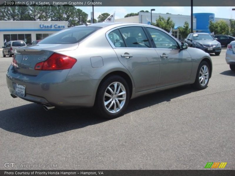 Platinum Graphite / Graphite 2009 Infiniti G 37 x Sedan