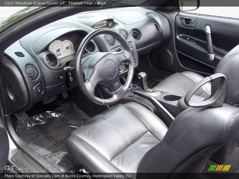 Titanium Pearl / Black 2002 Mitsubishi Eclipse Spyder GT