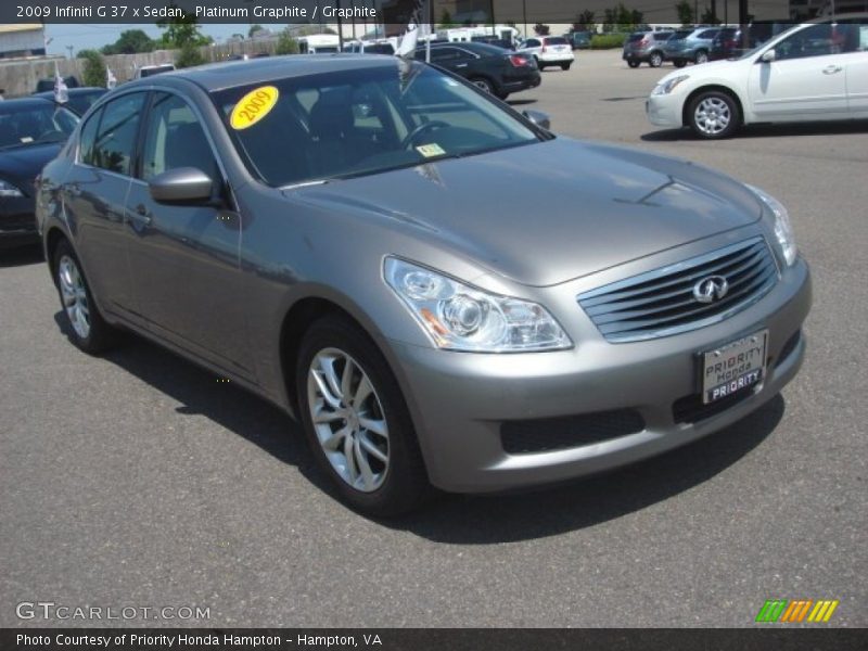 Platinum Graphite / Graphite 2009 Infiniti G 37 x Sedan