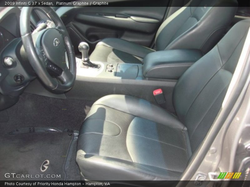 Platinum Graphite / Graphite 2009 Infiniti G 37 x Sedan