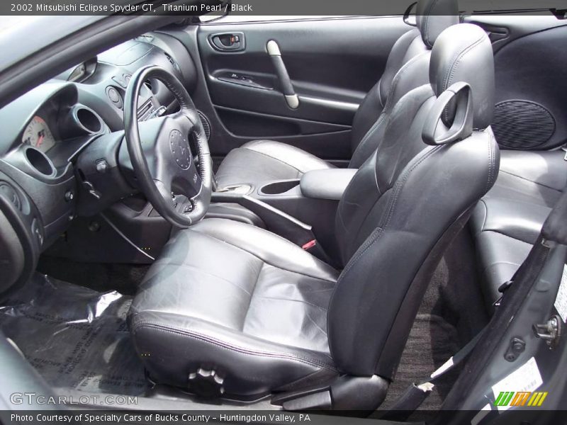 Titanium Pearl / Black 2002 Mitsubishi Eclipse Spyder GT