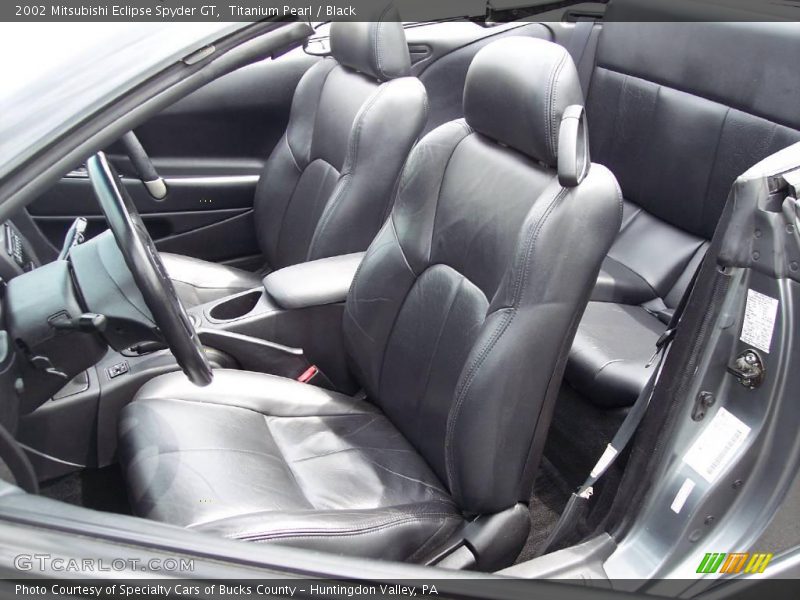 Titanium Pearl / Black 2002 Mitsubishi Eclipse Spyder GT