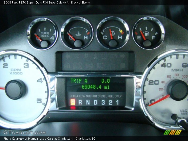 Black / Ebony 2008 Ford F250 Super Duty FX4 SuperCab 4x4