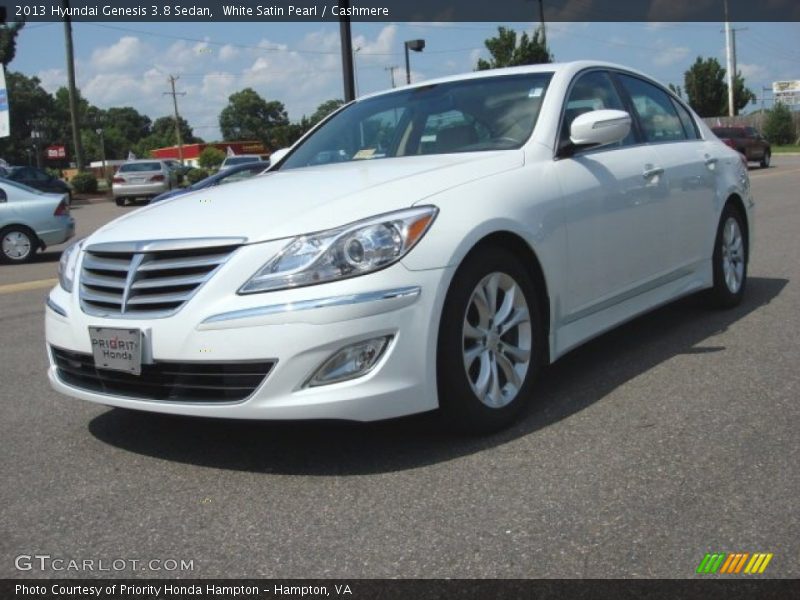White Satin Pearl / Cashmere 2013 Hyundai Genesis 3.8 Sedan