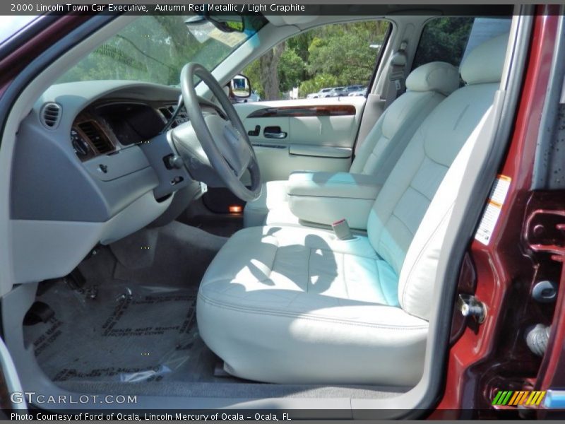 Autumn Red Metallic / Light Graphite 2000 Lincoln Town Car Executive