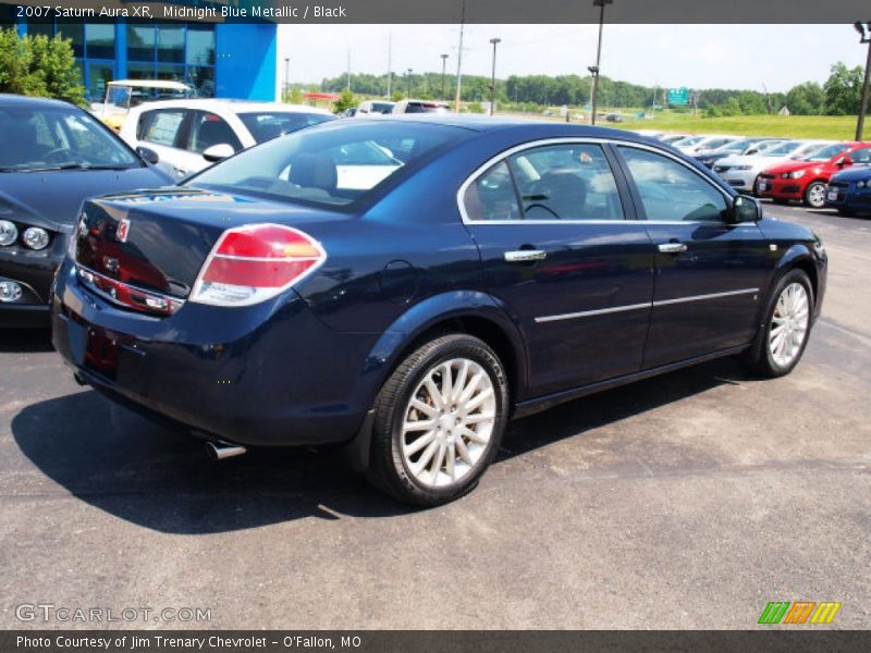 Midnight Blue Metallic / Black 2007 Saturn Aura XR