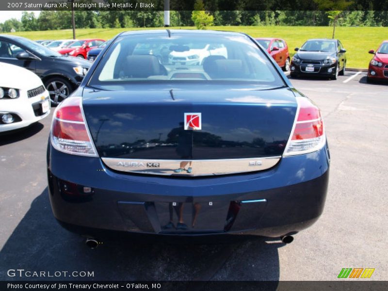 Midnight Blue Metallic / Black 2007 Saturn Aura XR