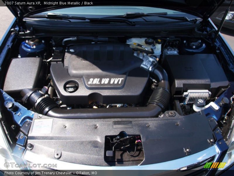 Midnight Blue Metallic / Black 2007 Saturn Aura XR