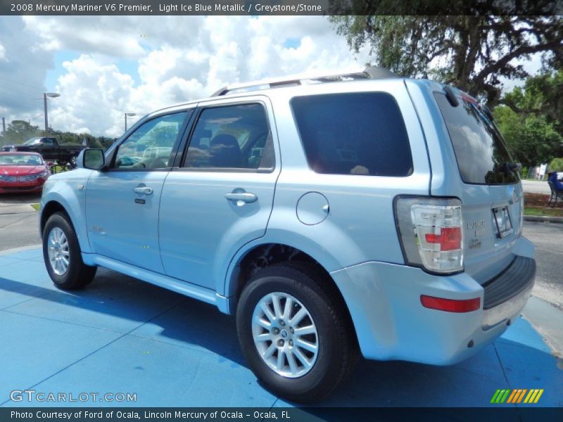 Light Ice Blue Metallic / Greystone/Stone 2008 Mercury Mariner V6 Premier