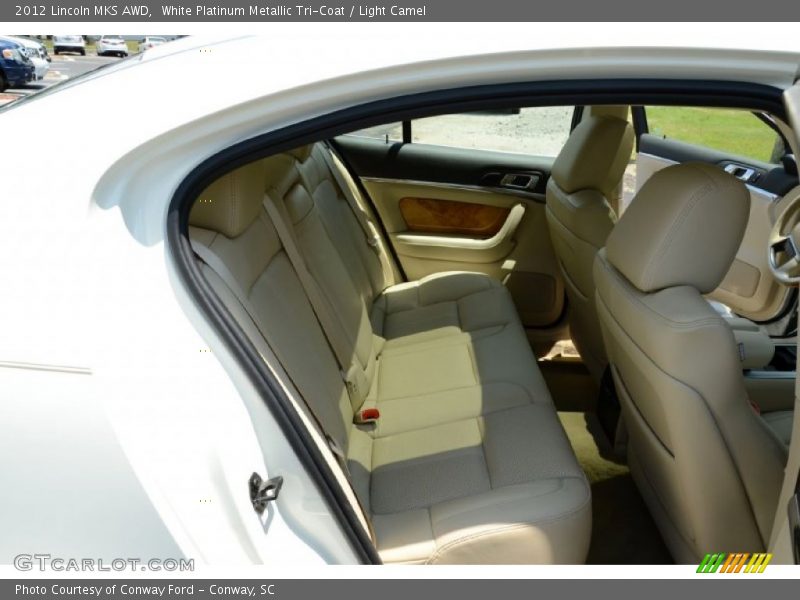 White Platinum Metallic Tri-Coat / Light Camel 2012 Lincoln MKS AWD