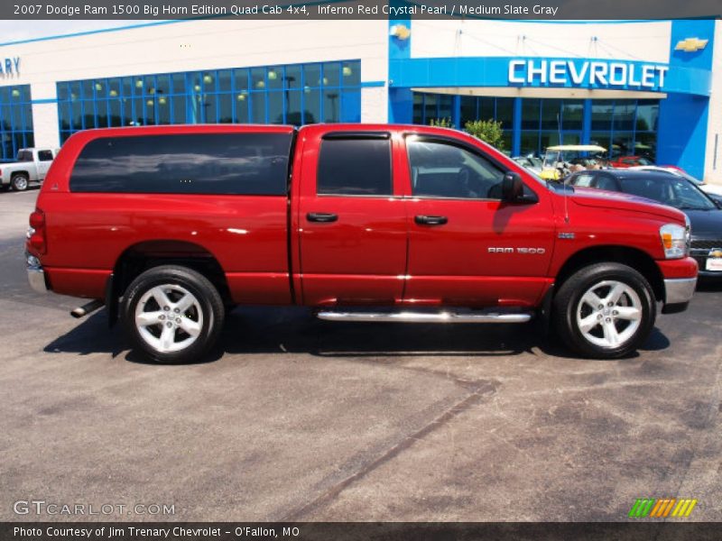 Inferno Red Crystal Pearl / Medium Slate Gray 2007 Dodge Ram 1500 Big Horn Edition Quad Cab 4x4