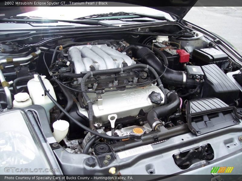 Titanium Pearl / Black 2002 Mitsubishi Eclipse Spyder GT