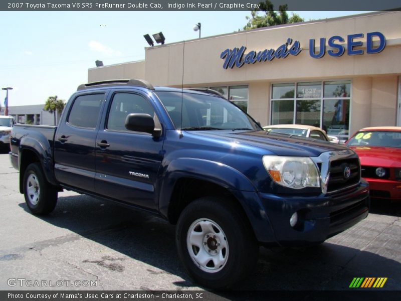 Indigo Ink Pearl / Graphite Gray 2007 Toyota Tacoma V6 SR5 PreRunner Double Cab
