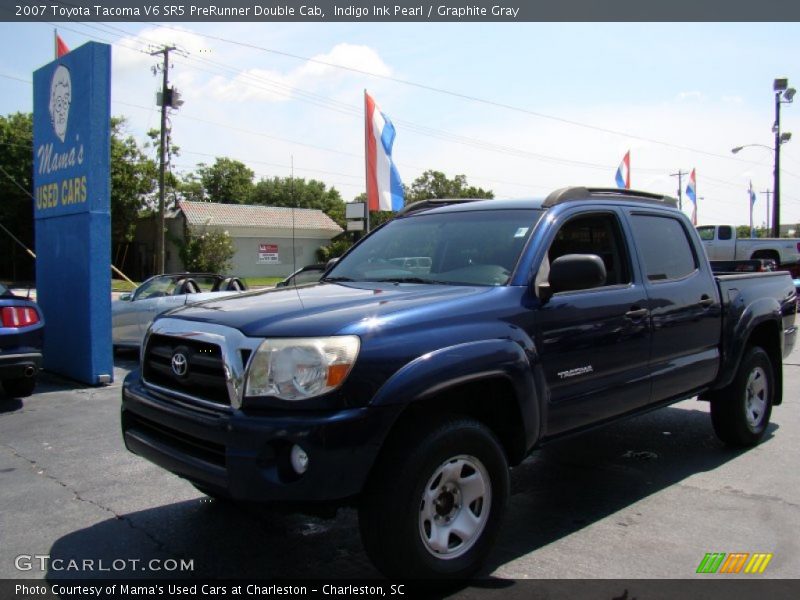 Indigo Ink Pearl / Graphite Gray 2007 Toyota Tacoma V6 SR5 PreRunner Double Cab