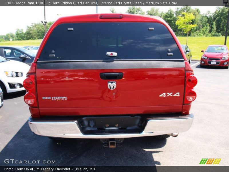 Inferno Red Crystal Pearl / Medium Slate Gray 2007 Dodge Ram 1500 Big Horn Edition Quad Cab 4x4