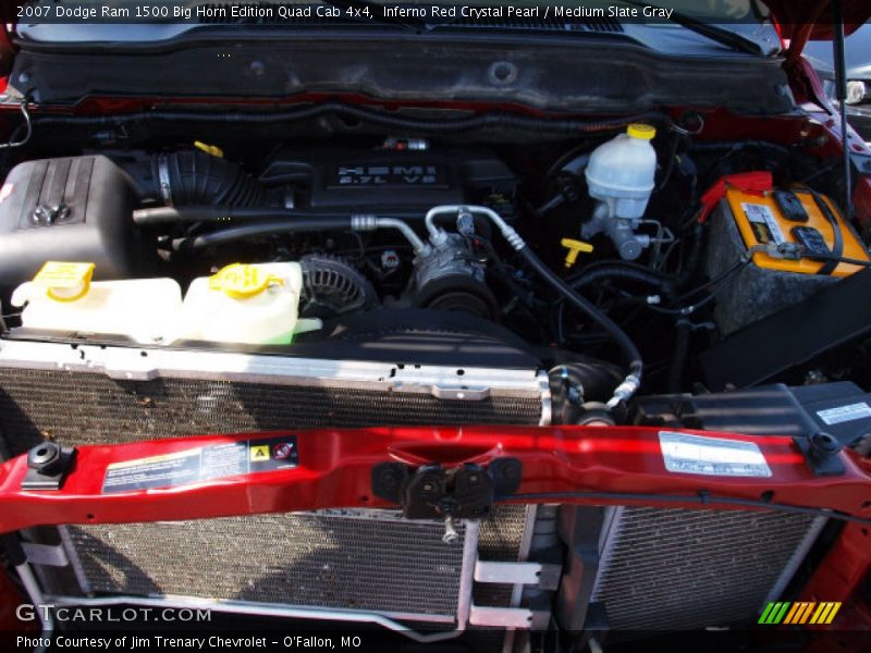 Inferno Red Crystal Pearl / Medium Slate Gray 2007 Dodge Ram 1500 Big Horn Edition Quad Cab 4x4