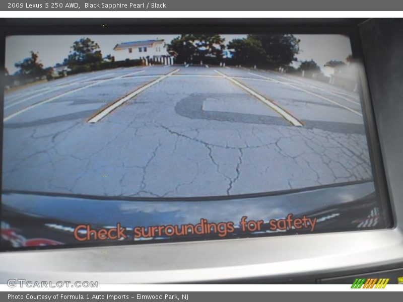 Black Sapphire Pearl / Black 2009 Lexus IS 250 AWD