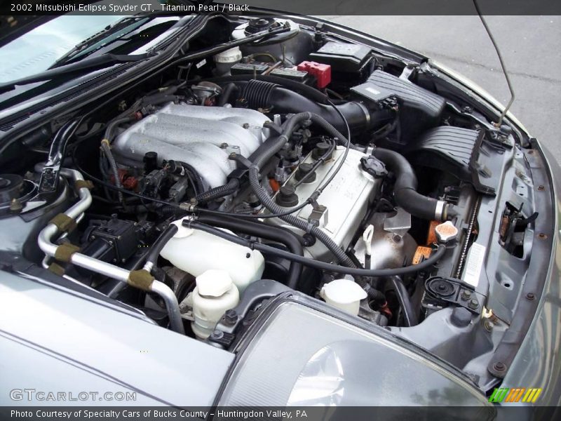 Titanium Pearl / Black 2002 Mitsubishi Eclipse Spyder GT