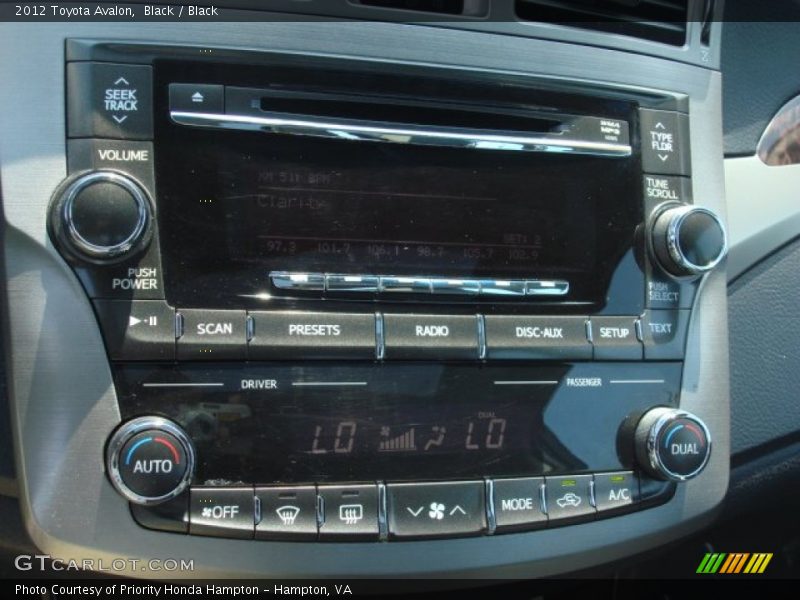 Black / Black 2012 Toyota Avalon