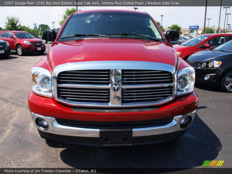 Inferno Red Crystal Pearl / Medium Slate Gray 2007 Dodge Ram 1500 Big Horn Edition Quad Cab 4x4