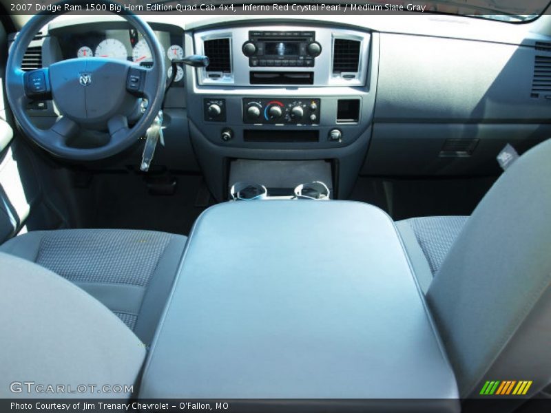 Inferno Red Crystal Pearl / Medium Slate Gray 2007 Dodge Ram 1500 Big Horn Edition Quad Cab 4x4