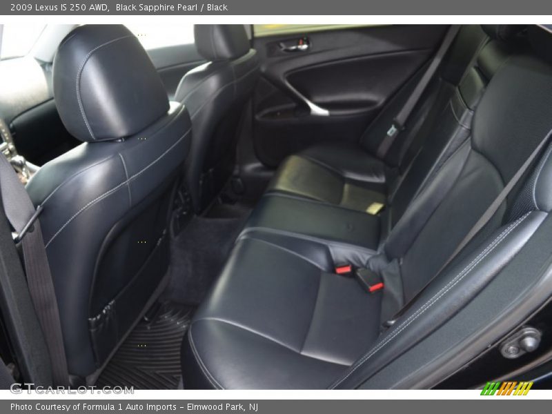 Black Sapphire Pearl / Black 2009 Lexus IS 250 AWD