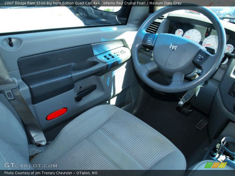 Inferno Red Crystal Pearl / Medium Slate Gray 2007 Dodge Ram 1500 Big Horn Edition Quad Cab 4x4