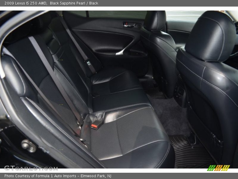 Black Sapphire Pearl / Black 2009 Lexus IS 250 AWD