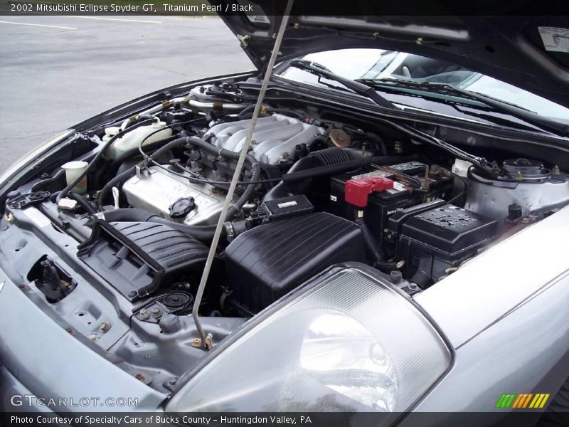 Titanium Pearl / Black 2002 Mitsubishi Eclipse Spyder GT