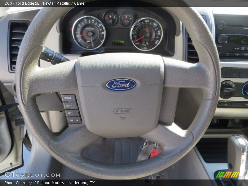 Pewter Metallic / Camel 2007 Ford Edge SE