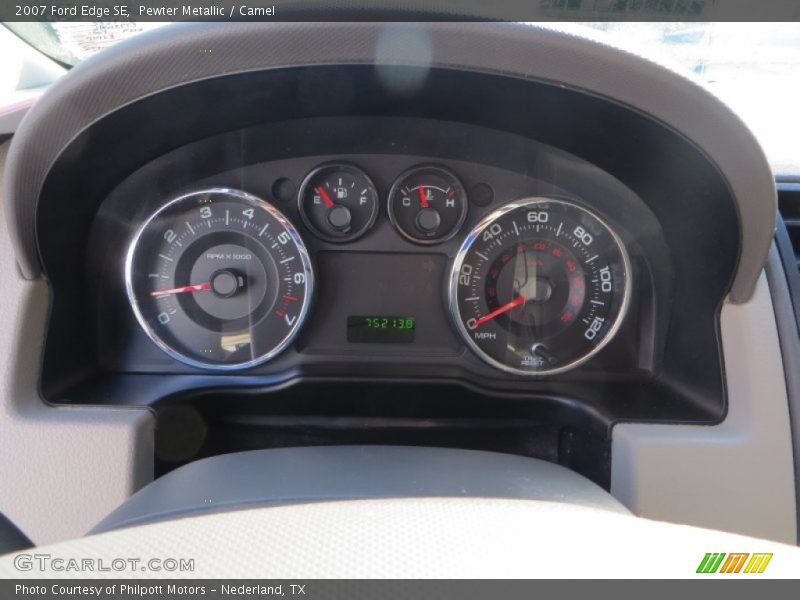 Pewter Metallic / Camel 2007 Ford Edge SE