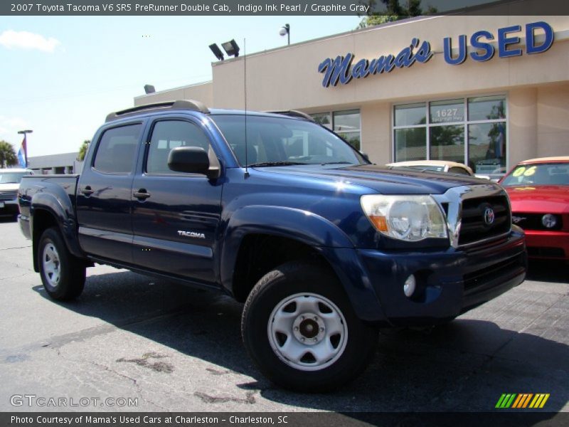 Indigo Ink Pearl / Graphite Gray 2007 Toyota Tacoma V6 SR5 PreRunner Double Cab