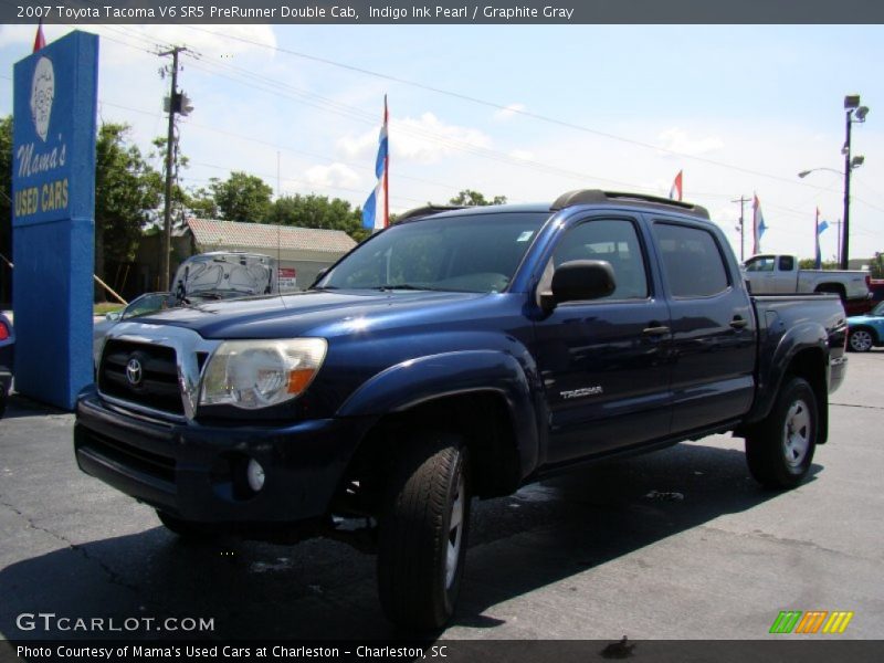 Indigo Ink Pearl / Graphite Gray 2007 Toyota Tacoma V6 SR5 PreRunner Double Cab