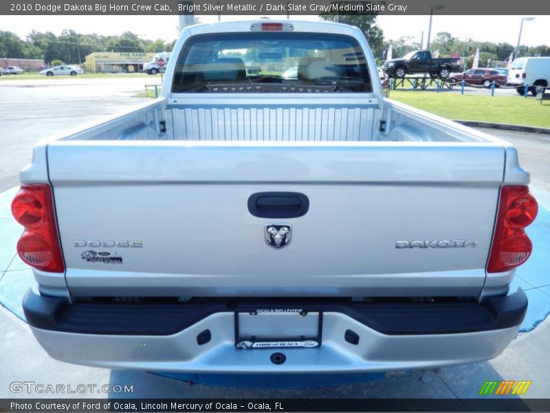 Bright Silver Metallic / Dark Slate Gray/Medium Slate Gray 2010 Dodge Dakota Big Horn Crew Cab