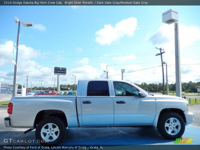 Bright Silver Metallic / Dark Slate Gray/Medium Slate Gray 2010 Dodge Dakota Big Horn Crew Cab