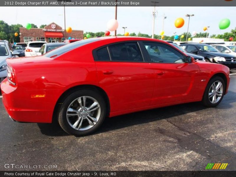 Redline 3-Coat Pearl / Black/Light Frost Beige 2012 Dodge Charger R/T AWD
