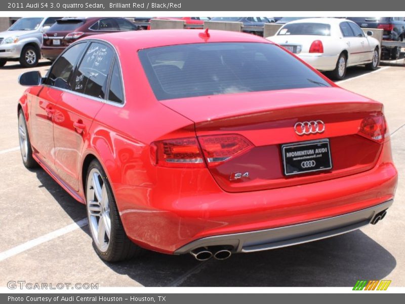 Brilliant Red / Black/Red 2011 Audi S4 3.0 quattro Sedan