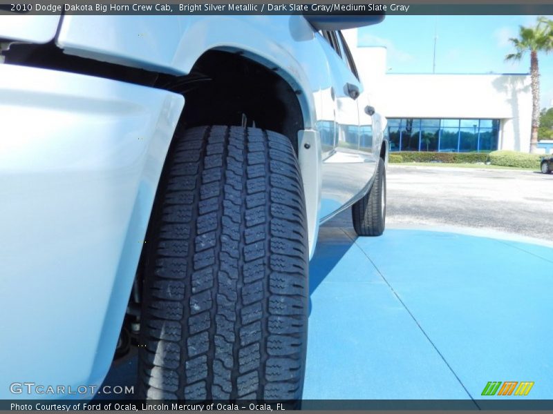 Bright Silver Metallic / Dark Slate Gray/Medium Slate Gray 2010 Dodge Dakota Big Horn Crew Cab