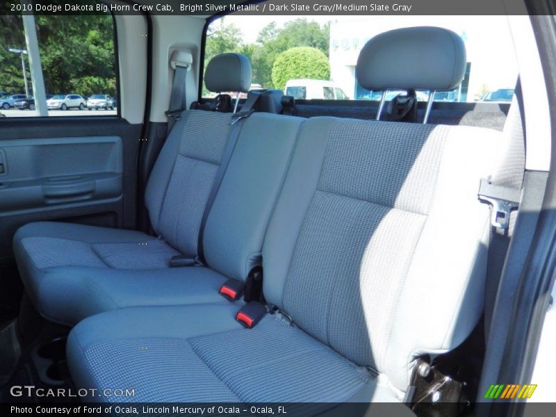 Bright Silver Metallic / Dark Slate Gray/Medium Slate Gray 2010 Dodge Dakota Big Horn Crew Cab