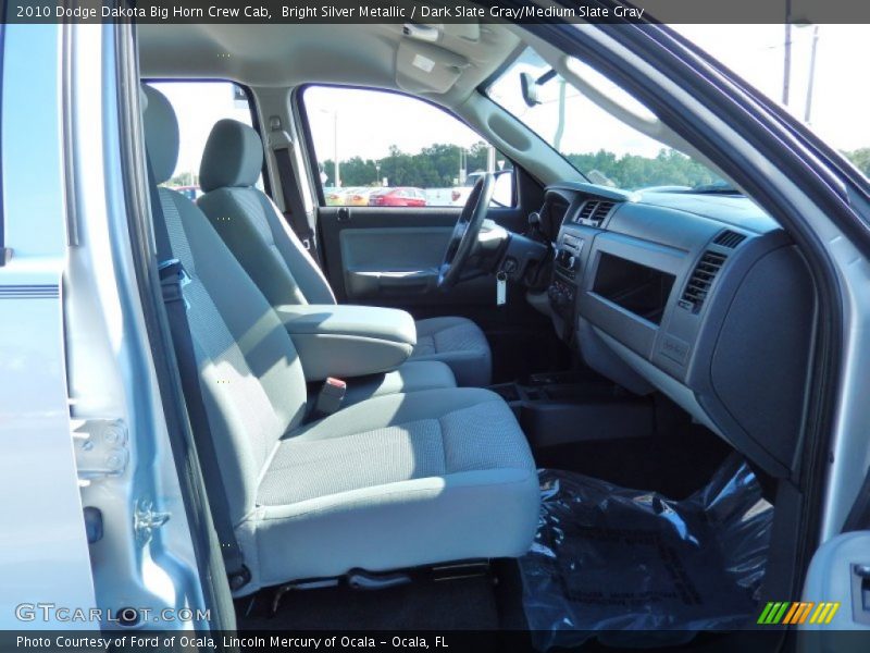 Bright Silver Metallic / Dark Slate Gray/Medium Slate Gray 2010 Dodge Dakota Big Horn Crew Cab