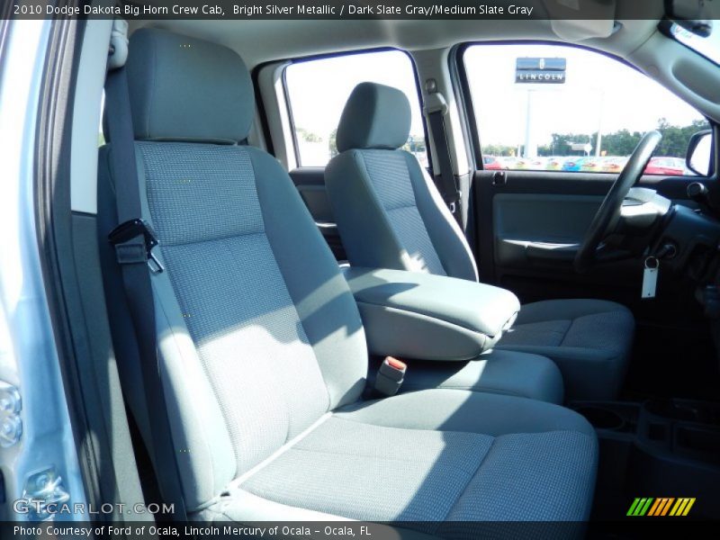 Bright Silver Metallic / Dark Slate Gray/Medium Slate Gray 2010 Dodge Dakota Big Horn Crew Cab