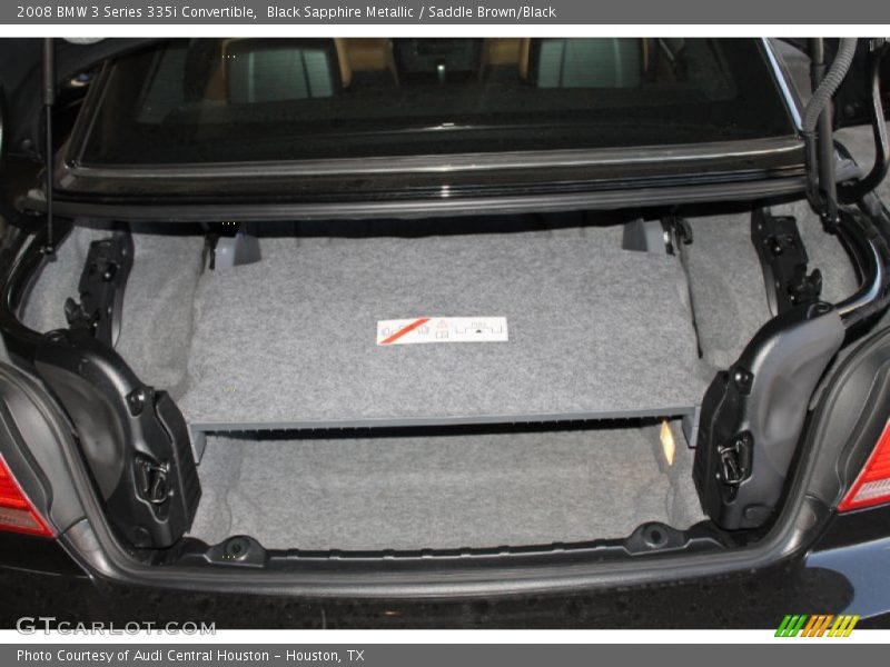 Black Sapphire Metallic / Saddle Brown/Black 2008 BMW 3 Series 335i Convertible
