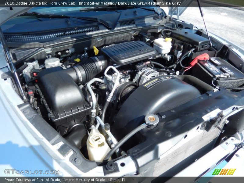 Bright Silver Metallic / Dark Slate Gray/Medium Slate Gray 2010 Dodge Dakota Big Horn Crew Cab