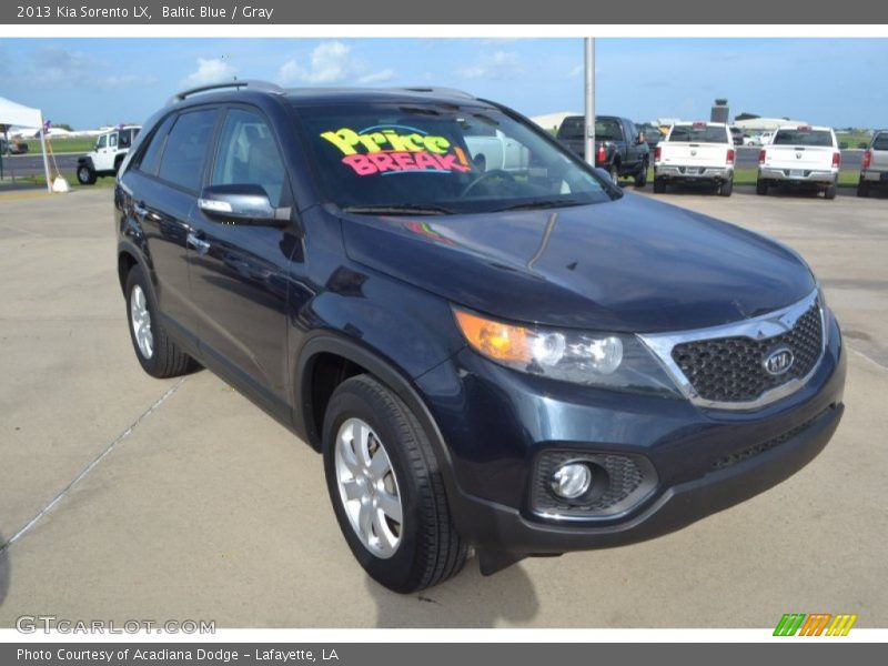 Baltic Blue / Gray 2013 Kia Sorento LX